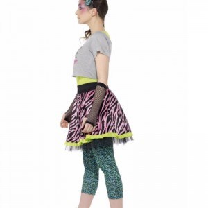 Cămașă fustă copii înapoi în anii 80, costum pentru copii rochie fustă