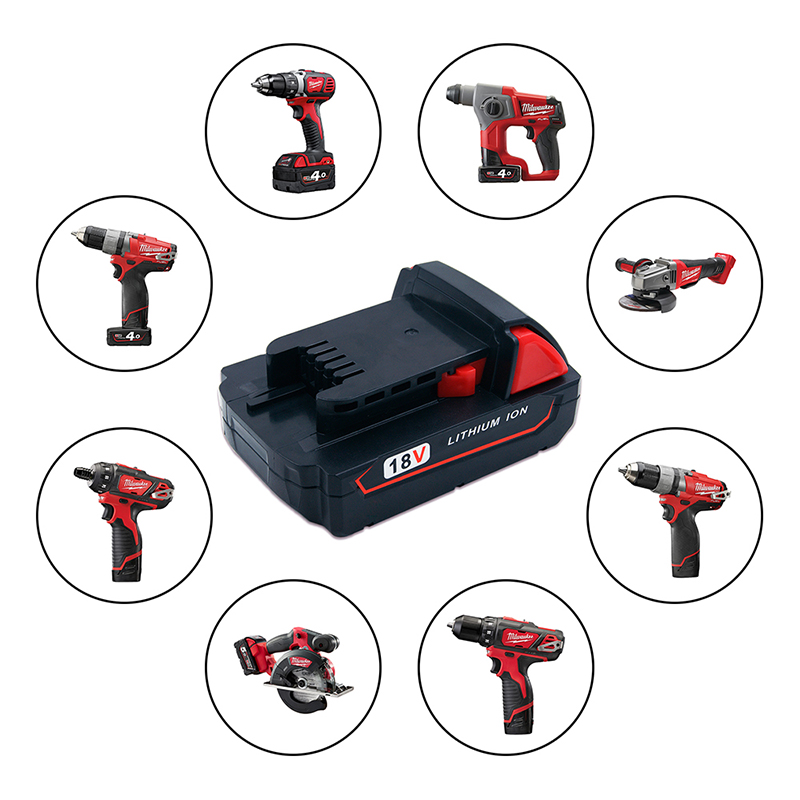 Pachetele de baterii reîncărcabile Li-ion 18V 1500mAh pentru Milwaukee 48-11-1840 M18