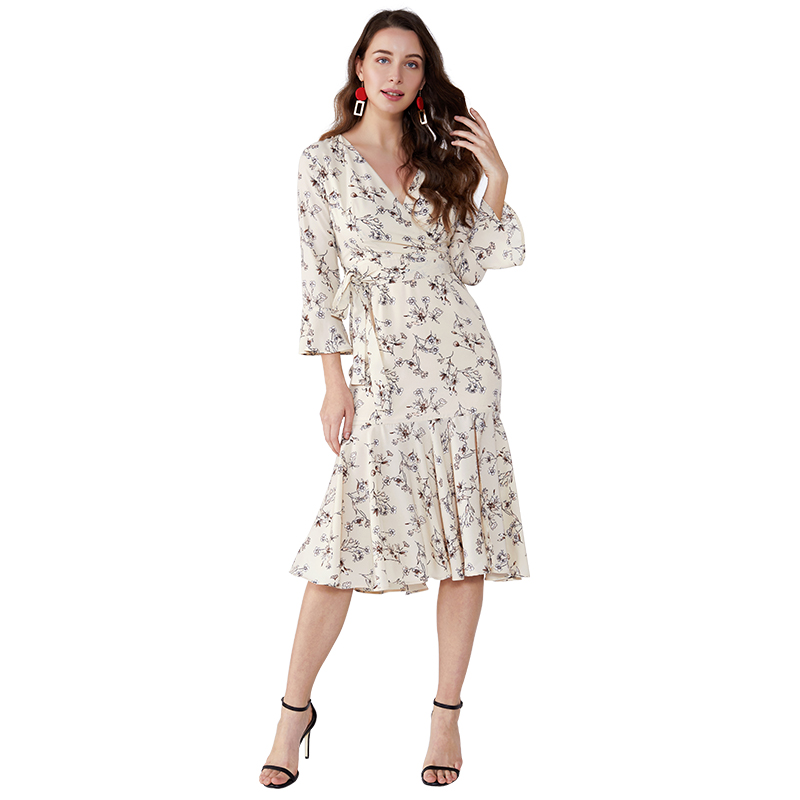 Rochii dama de dama florale rochie de dama casual casual rochie de bal JCGJ190315070