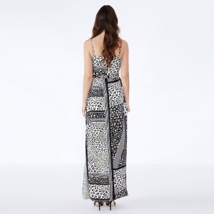 Femei de înaltă calitate rochie casual Maxi lungă moda Maxi rochie ocazională cu flori din tricot floral