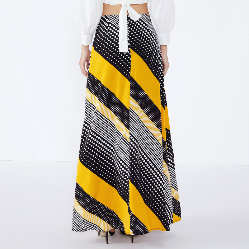 Fustă lungă Maxi Fustă lungă de la designul indian Primaga Fashion Chiffon Maxi