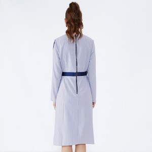 Imbracaminte cu dungi cu maneci lungi birou dama dama imbracaminte Gaun modele rochie JSW2832