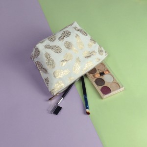 Twill 100% Fibră de ananas Geantă cosmetică