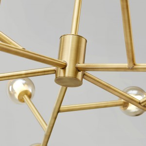 Nordic Simplu Personalitate Sticlă Restaurant de Lustre de fier Km2150