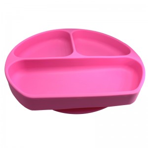 Produs fierbinte Ventilă antiderapant farfurii de silicon pentru bebeluși Masă pentru copii Placemat