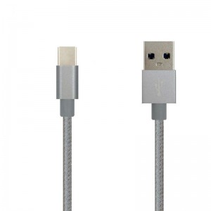 Cablu de date cu nylon de culoare pură tip C