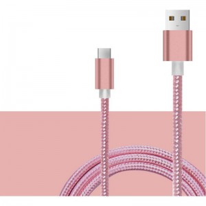 Cablul de tip C-USB cu panglică de nylon