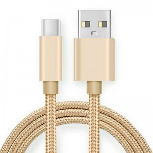 Cablul de tip C-USB cu panglică de nylon