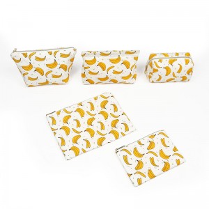 Twill 100% populară fibră de banană geantă Cosmetic popular