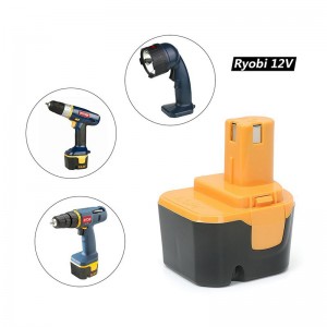 Ni-Cd 1700mAh 12V Baterii fără reîncărcare pentru instrumente fără fir pentru Ryobi 1400652, 1400652B