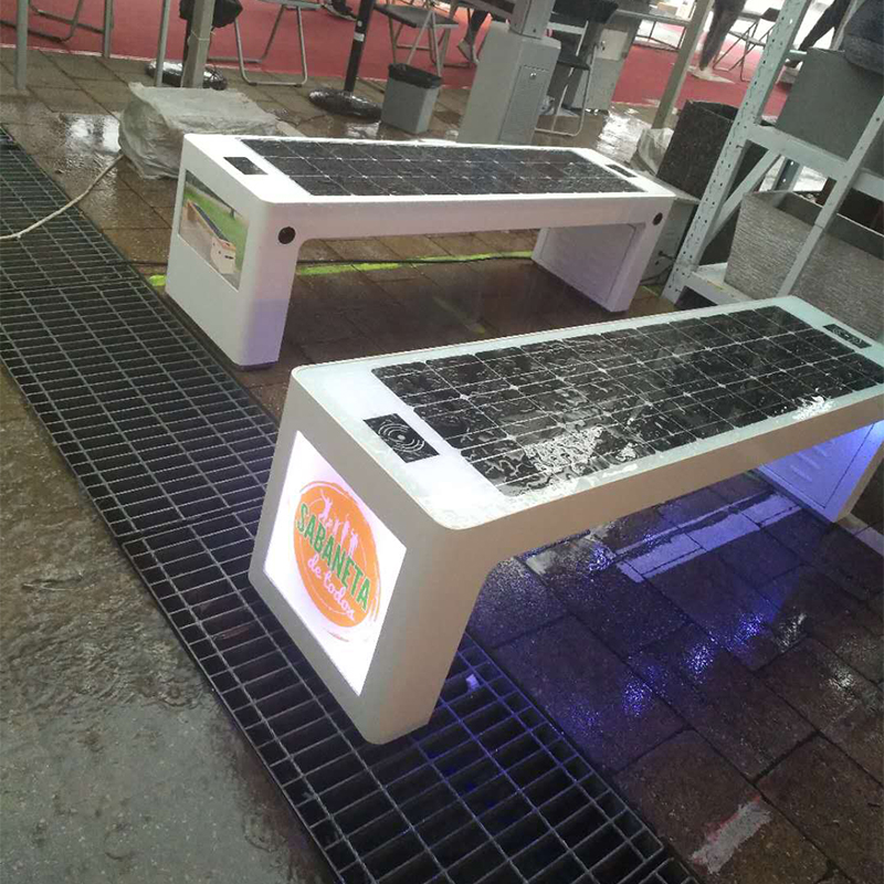 Modern Urban Design Outdoor mobilier cu lămpi LED lampă de grădină Street Banc Smart City Solar produs