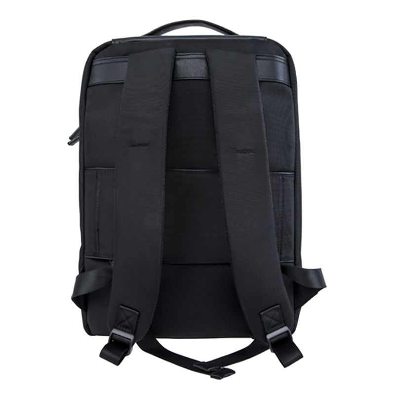 Nylon 18SA-6975M cu rucsac pentru laptop de călătorie impermeabil PU, suport pentru EVA de înaltă calitate, cu suport pentru accesorii pentru bagaje