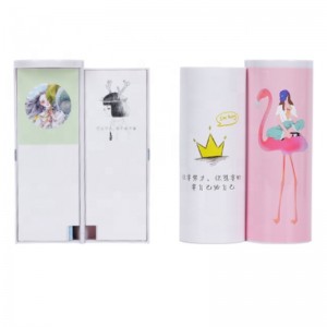 Cutie de creion Flamingo Cutie cadou de plastic papetărie