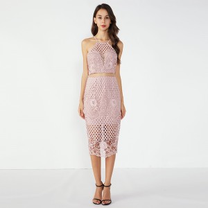 Imagini roz stramte sexy petrecere regina cu doua piese rochie