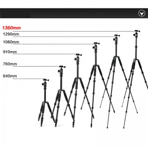 DIAT AM225A + KH10 trepied profesionist video camera în aer liber Greutate din aluminiu din aliaj de magneziu Trepied