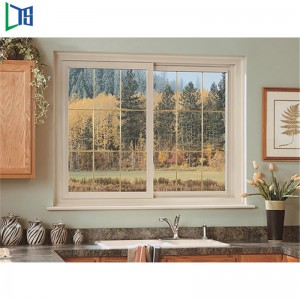 Furnizor chinezesc Fereastră de sticlă din aluminiu cu preț de țânțar Fereastra glisantă din aluminiu