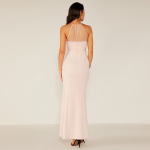 Sexy Vintage Bodycon Maxi Femeie elegantă din dantelă albă