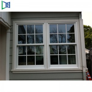 Ferestre glisante verticale din aluminiu dublu suspendat cu strat de praf de acoperire cu pulbere