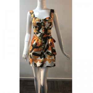 Fustă de tip JUMPER IMPRIMATĂ TBWD0006