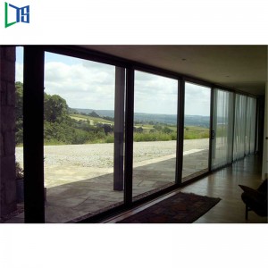 Ușă cu glisant din aluminiu Ușa sticla cu sticlă dublă din sticlă As2047 Standard pentru Resdentrail sau Grade comercial