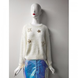 Pulover alb RLWS0003F