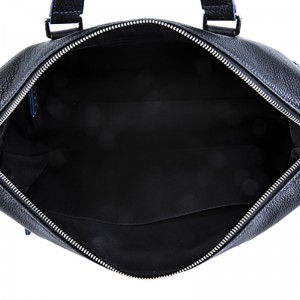 18SG-6817F Geantă de afaceri pentru bărbați Leechee portofel din piele naturală cu buzunar cu set