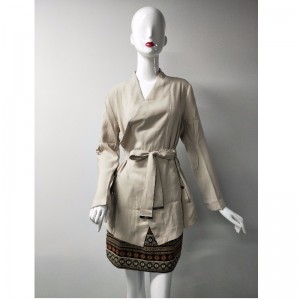 Jacheta din bumbac alb JLWC0001