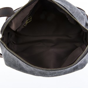 18SC-6777M nou design din fabrică de înaltă calitate, organizator de călătorie pânză, geantă cosmetică, cu o tunsă nebună din piele de cal