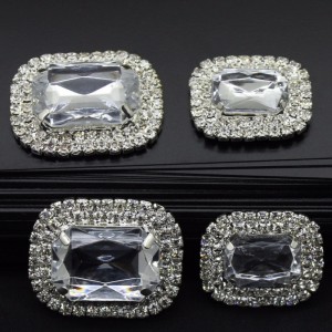 Nou design elegant bijuterii albe buton clar stras acrilic buton ieftin de cusut buton din plastic 9