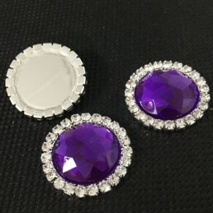 moda decorativă diverse culori rotundă spate piatră stras buton din cristal acrilic 12