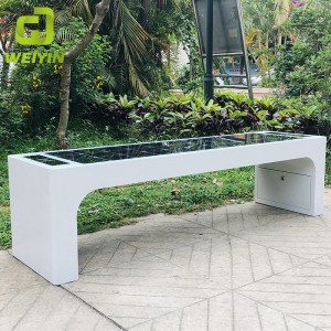 Scaune urbane solare de mobilă inteligentă pentru exterior