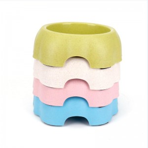 bol în formă de floare grâu-paie, mâncăruri pentru animale de companie, castron pentru mâncare pentru câini