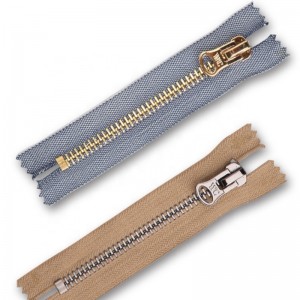 fermoar metalic finisat fermoar metalic fermoar metalic capăt închis și capăt deschis în două moduri 3