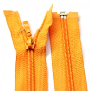 Palton de bumbac capăt deschis 70 cm 5 # fermoar nylon 5