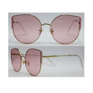 Comerț cu ridicata personalizat Logo Ochelari de soare pentru femei Femei Big Cat Eyes Frame