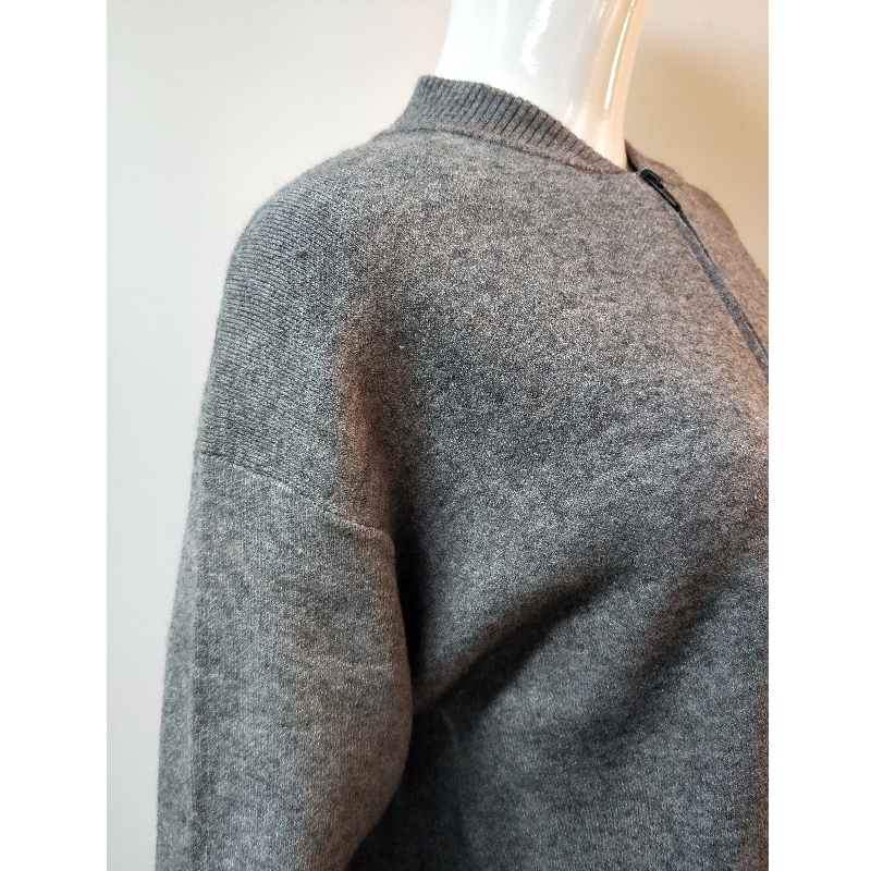 GREY SWEATER ZIPPER RLWS0052F