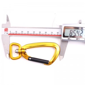 Alpinism în aer liber și camping de blocare principală carabinieră multifuncțională piuliță cârlig alpinism catarama alpinism echipament cu cădere rapidă încuietor de siguranță d-tip șurub blocare principală aviație alia...