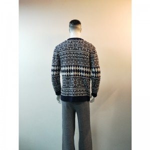 Pulover NAVY PLAID RLMS0030F