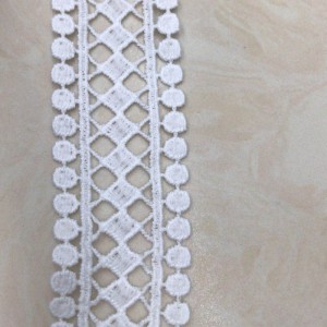 7 # dantelă de mătase din lapte, dantelă din poliester / nailon, dantelă din bumbac