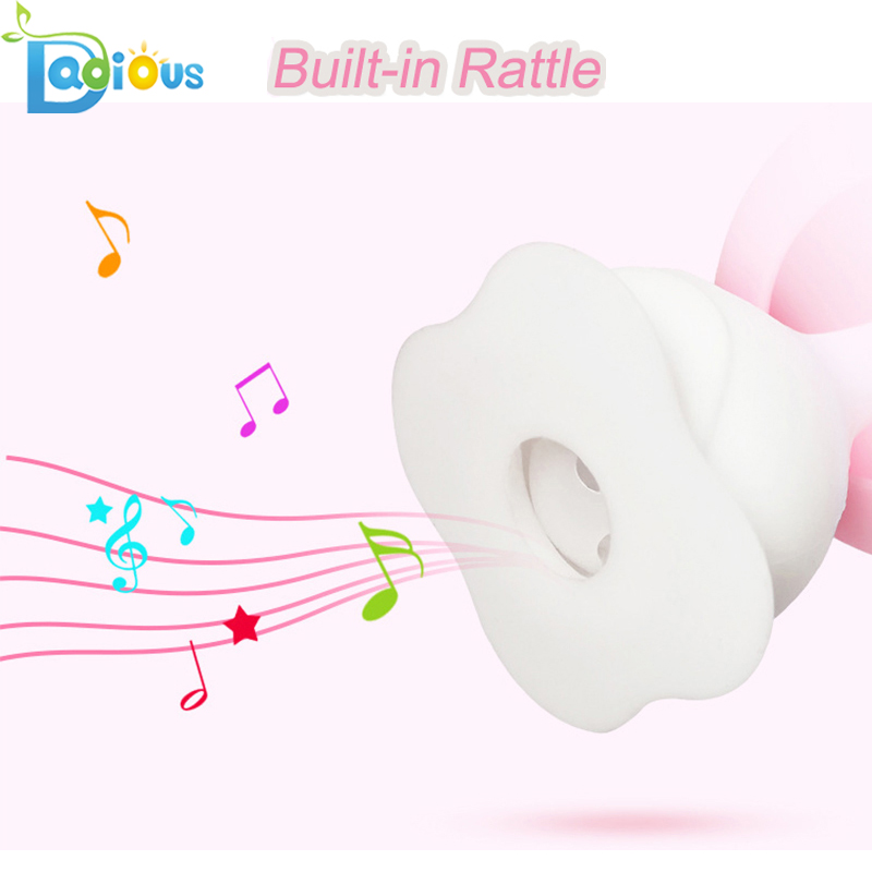 Noua siguranță de design Baby Teether Rattle Food Grade Silicon Baby Teether BPA Baby Free Teether