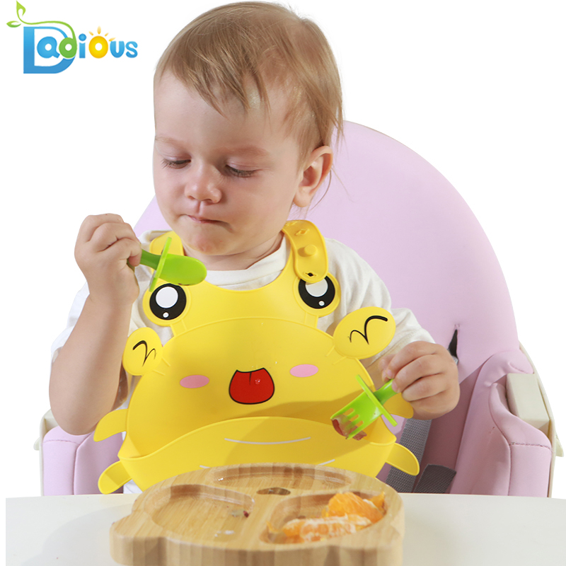 Cel mai bun vinde produse fierbinți Lănțișoare de siguranță din plastic pentru bebeluși Baby Fork BPA Free Self Feeding Spoon and Fork