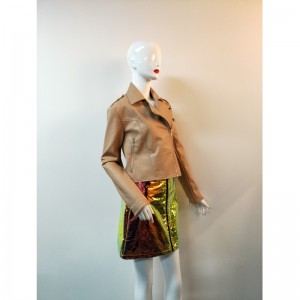 BUCĂȚI CU BROWN PU BIKER RLWPJ0006N