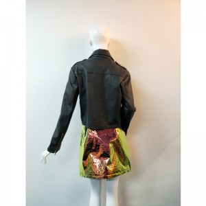 JACKET BLACK PU BIKER RLWPJ0010N