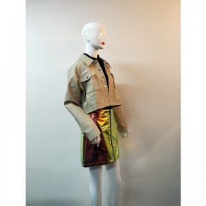 Jacheta KHAKI SHORT PU RLWPJ0028N