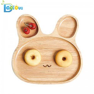 Vase de hrănire pentru bebeluși Mâncăruri pentru bebeluși Placă de bambus pentru copii mici Bamboo Baby Plate