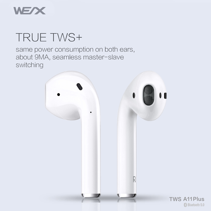 WEX -A11 Plus muguri de ureche wireless 65292; căşti bluetooth 5.0 65222; TWS deş 65288888888888882; căşti cu căşti fără fir