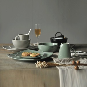 Ceramic Stoneware Dolomite Cina Dinnerware Tableta Seturi