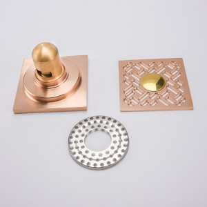 Scurgere laterală de scurgere de duș pătrat