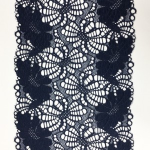 Dantelă elastică din nylon spandex largă, cu lățime de 18 cm pentru lenjerie sau îmbrăcăminte