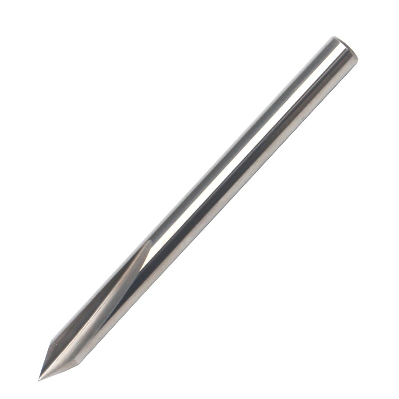 Bit de 60 de grade V, EnPoint Metal Bit Gravură Carbură Dură Tip con de tip Bone de gravare CNC cu 2-flaut 1/8 